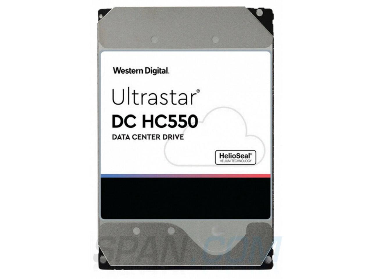 Western Digital Ultrastar Dc Hc550 18Tb 512Mb 7200Rpm Sas 12Gb/S Ultra 512E Se P3 Enterprise 3.5" Internal Hard Drive