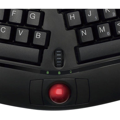 Wrls Ergo Trackball Keyboard,Optical Trackball & Scroll Wheel