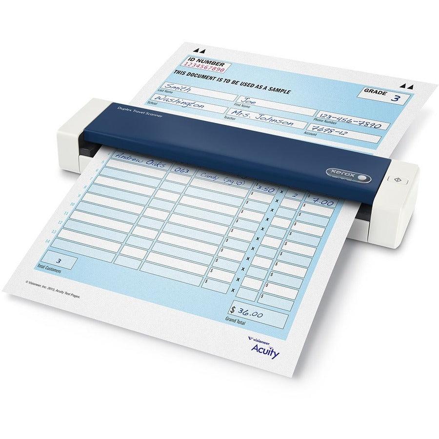 Xerox Duplex Travel Sheet-Fed Scanner A4 Blue, White