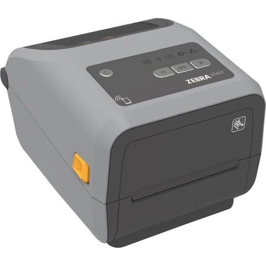 Zebra Zd421C Desktop Thermal Transfer Printer - Monochrome - Label/Receipt Print - Ethernet - Usb - Yes - Bluetooth - Near Field Communication (Nfc) - Us Zd4A042-C01E00Ga