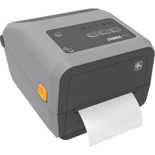 Zebra Zd421C Desktop Thermal Transfer Printer - Monochrome - Label/Receipt Print - Ethernet - Usb - Yes - Bluetooth - Near Field Communication (Nfc) - Us Zd4A043-C01E00Ez