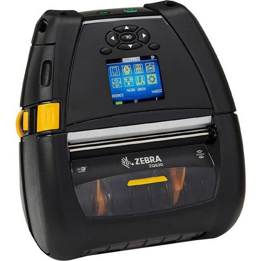 Zebra Zq630 Mobile Direct Thermal Printer - Monochrome - Handheld - Label Print - Bluetooth - Rfid Zq63-Aufa000-00