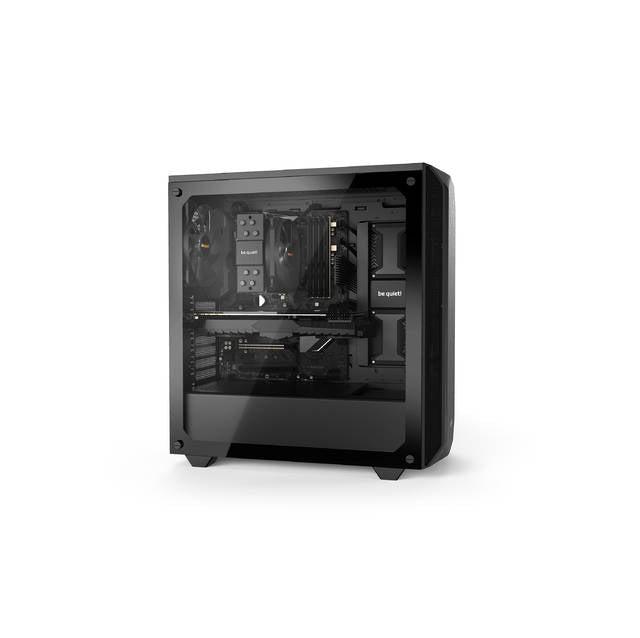 Be Quiet! Bgw34 Pure Base 500 Window Black, Atx, Midi Tower Computer Case, Tempered Glass Window, Two Preinstalled Fans