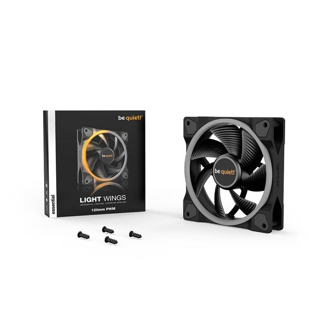 Be Quiet! Light Wings 120Mm Pwm, Premium Argb Cooling Fan, 4-Pin, Bl072