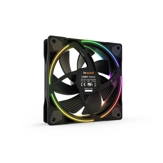 Be Quiet! Light Wings 120Mm Pwm, Premium Argb Cooling Fan, 4-Pin, Bl072