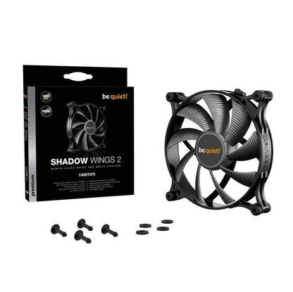 Be Quiet! Shadow Wings 2 140Mm Pwm, Silent Computer Fans, Low Noise Operation, Rubber Fan Frame, Designed In Germany