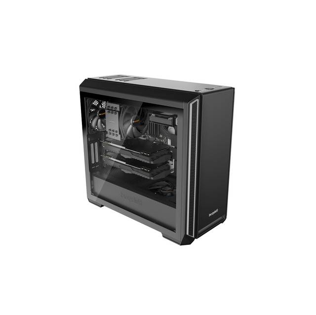 Be Quiet! Silent Base 601 Silver Mid-Tower Atx Computer Case W/ Window, Two 140Mm Fans, 10Mm Extra Thick Insulation Mats (Bgw27)