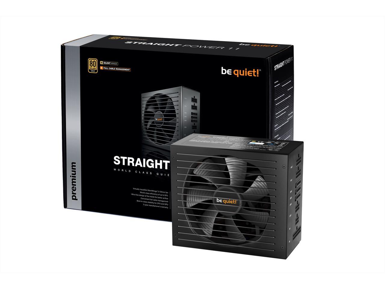 Be Quiet! Straight Power 11 650W 80 Plus Gold Atx12V V2.4 & Eps 12V V2.92 Power Supply W/ Active Pfc (Black)