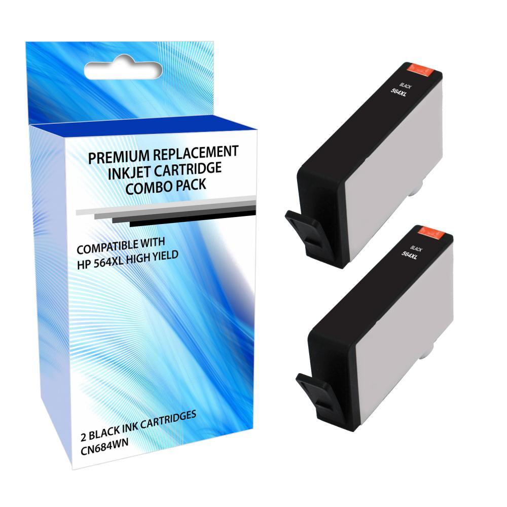 Ereplacements Cr302Bc-Er Ink Cartridge 2 Pc(S) Compatible High (Xl) Yield Black