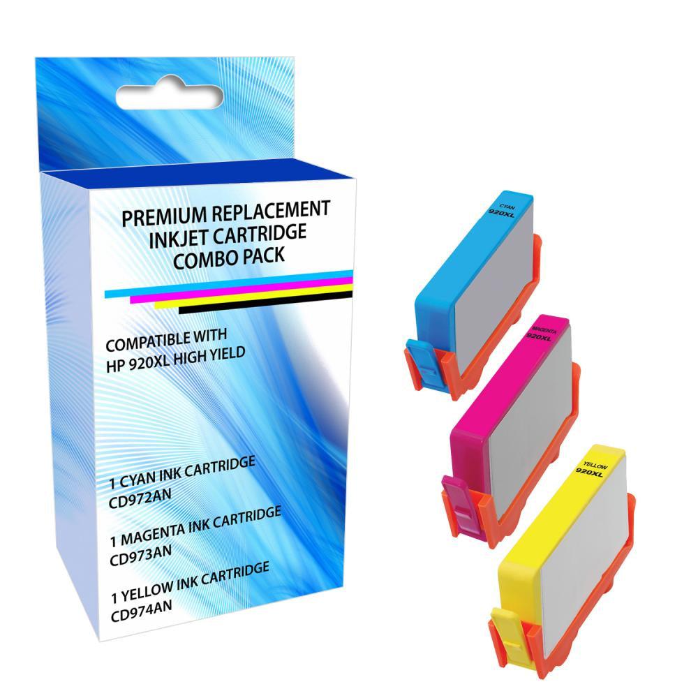 Ereplacements E5Y50Aa-Er Ink Cartridge 3 Pc(S) Compatible High (Xl) Yield Cyan, Magenta, Yellow