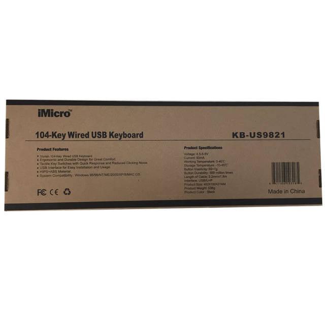 Imicro Kb-Us9821 Wired Usb Keyboard