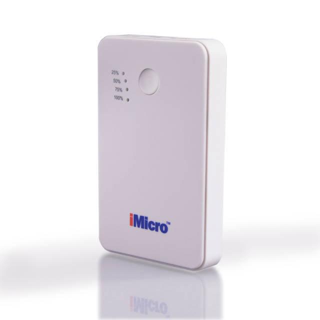 Imicro Pb-Im5000W 5000Mah Lithium Polymer Battery Power Bank (White)