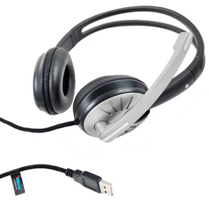 Imicro Sp-Imme282 Wired Usb Headphone W/ Microphone & Volume Control (Black)