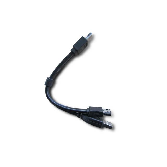 Imicro St-Esataus 6 Inch Esatap To Esata And Usb Cable (Black)