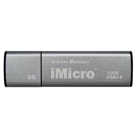 Imicro Usb 3.0 Password Protection Flash Drive Sliver Grade 32Gb (Silver Grey)