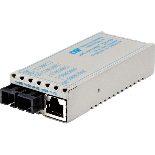 Miconverter 10/100 Ethernet Fiber Media Converter Rj45 St Multimode 5Km Wide Temp