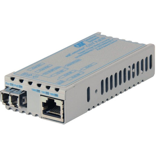 Miconverter Poe/Pd 10/100/1000 Gigabit Ethernet Fiber Media Converter Rj45 Lc Multimode 550M