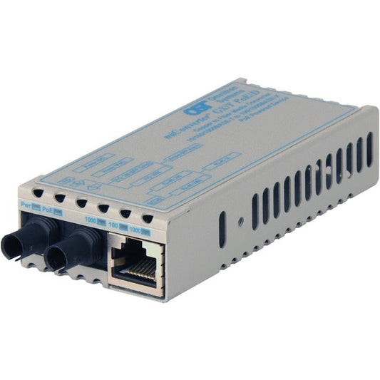 Miconverter Poe/Pd 10/100/1000 Gigabit Ethernet Fiber Media Converter Rj45 St Single-Mode 12Km